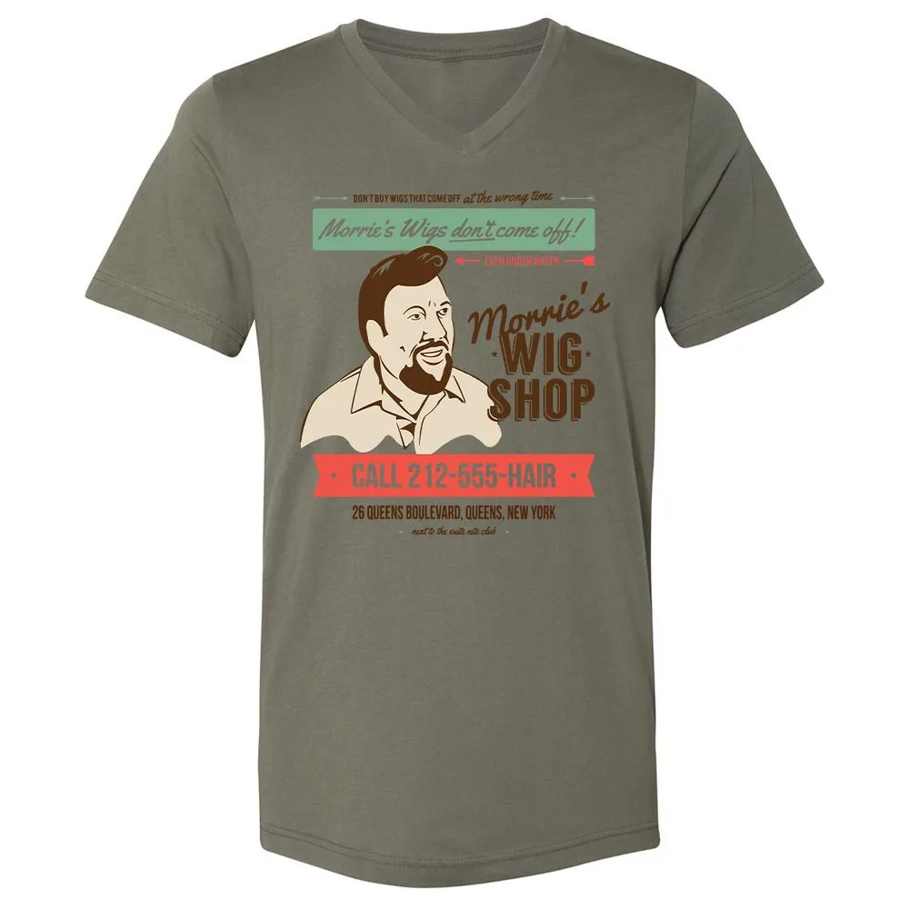 Unisex V-Neck T-Shirt - N8YYW471 - Military Green - 10
