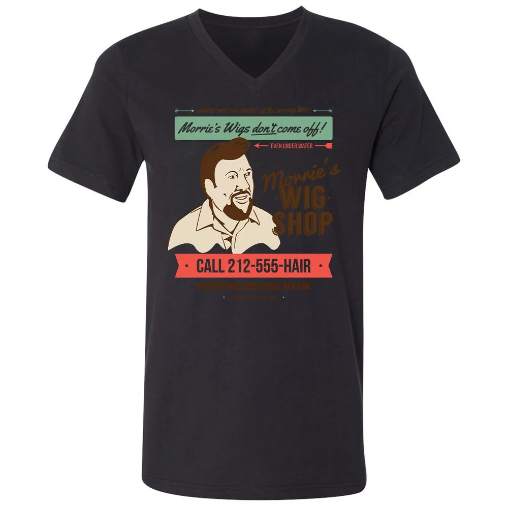 Unisex V-Neck T-Shirt - N8YYW471 - Black - 16