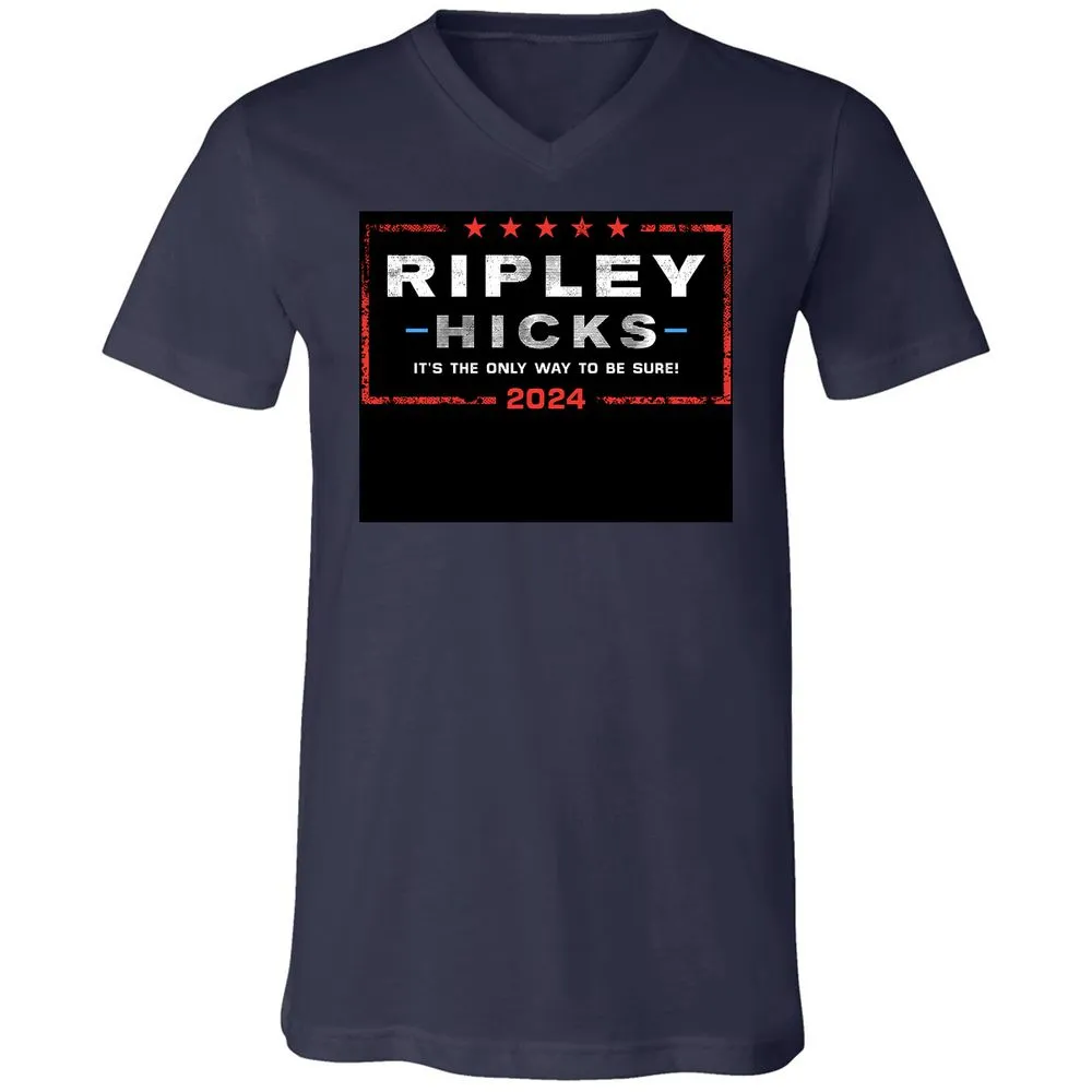 Unisex V-Neck T-Shirt - F7C5NE65 - Navy - 9