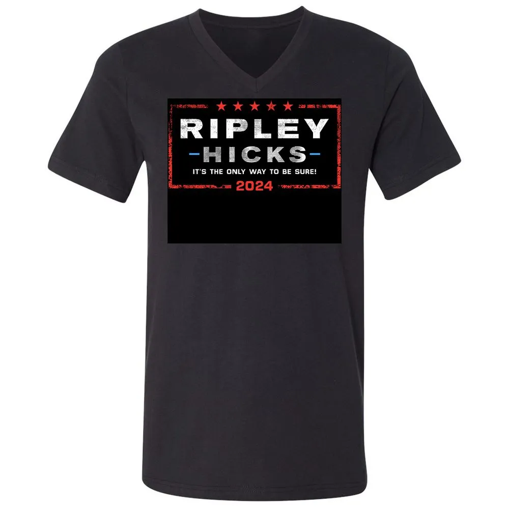 Unisex V-Neck T-Shirt - F7C5NE65 - Black - 16