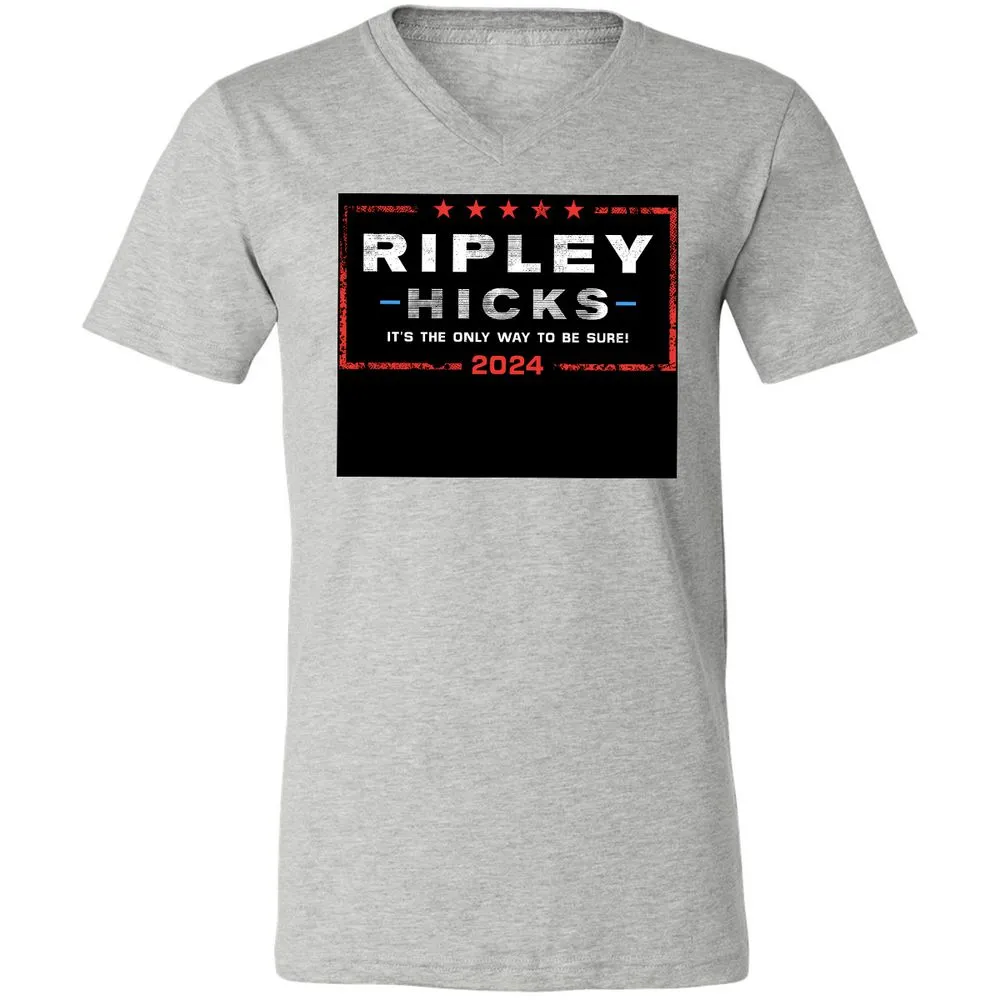 Unisex V-Neck T-Shirt - F7C5NE65 - Athletic Heather - 7
