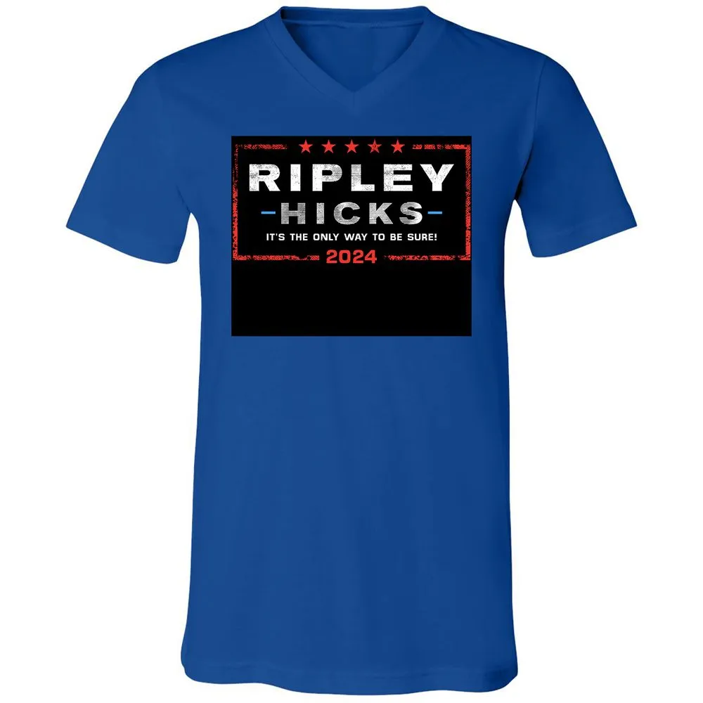 Unisex V-Neck T-Shirt - F7C5NE65 - True Royal - 4