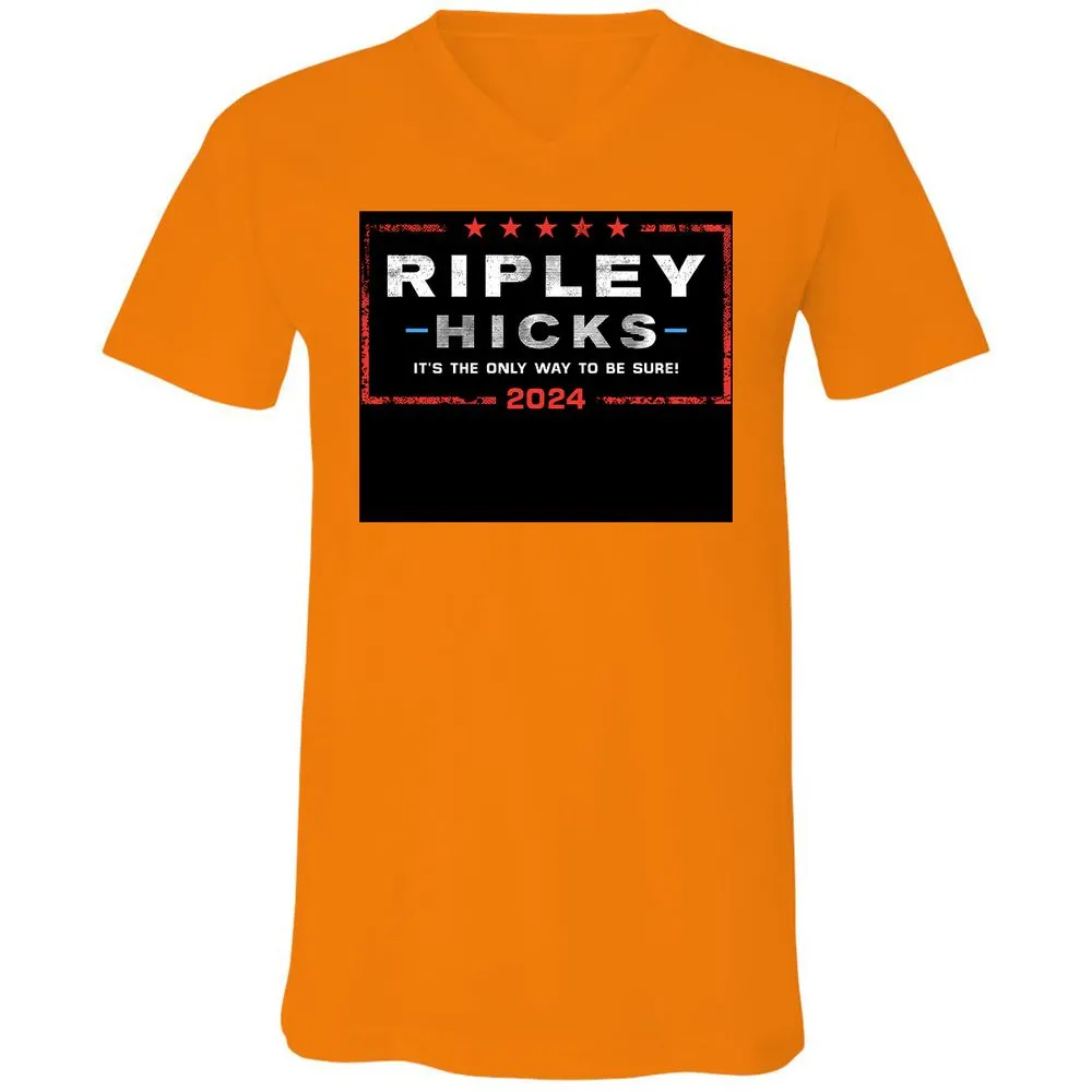 Unisex V-Neck T-Shirt - F7C5NE65 - Orange - 11
