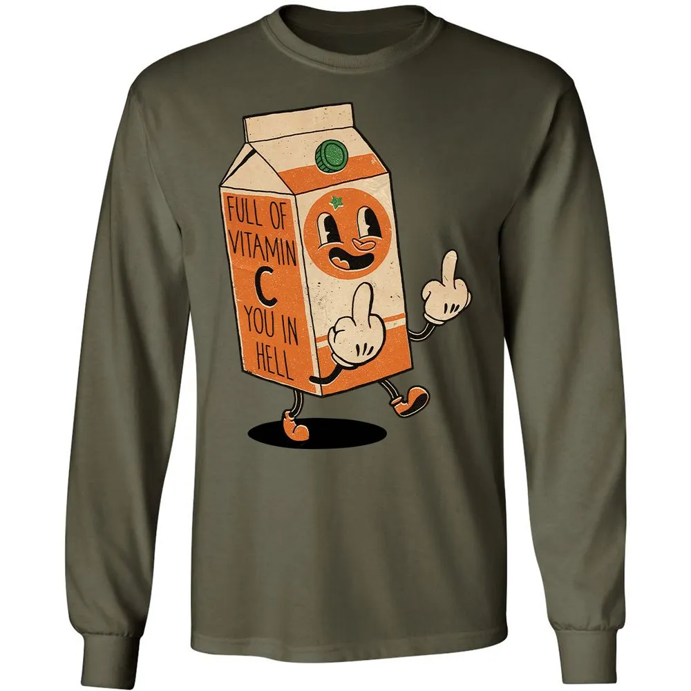 Long Sleeve T-Shirt - 2J2VYYZK - Military Green - 7