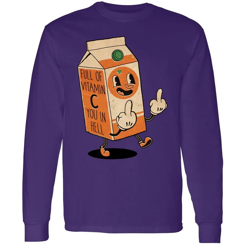 Long Sleeve T-Shirt - 2J2VYYZK - Purple - 13