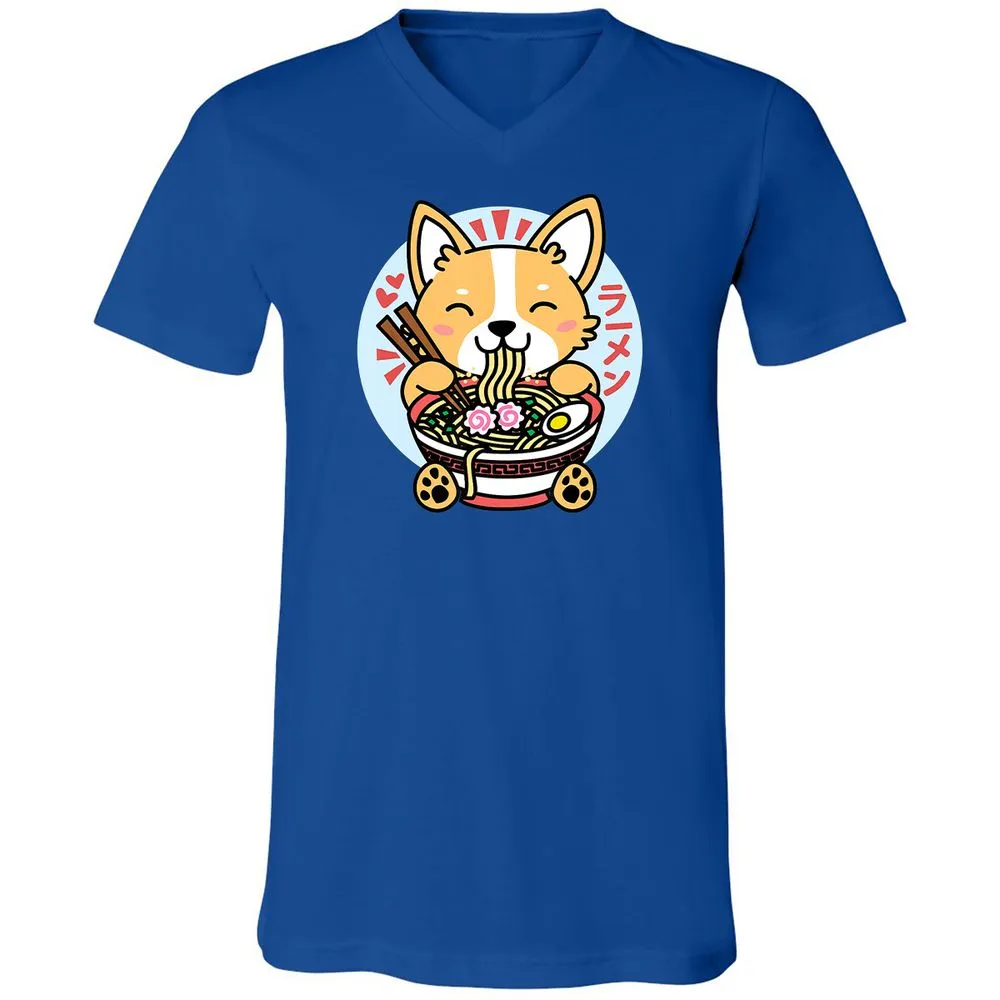 Unisex V-Neck T-Shirt - 6H2FKG3E - True Royal - 4