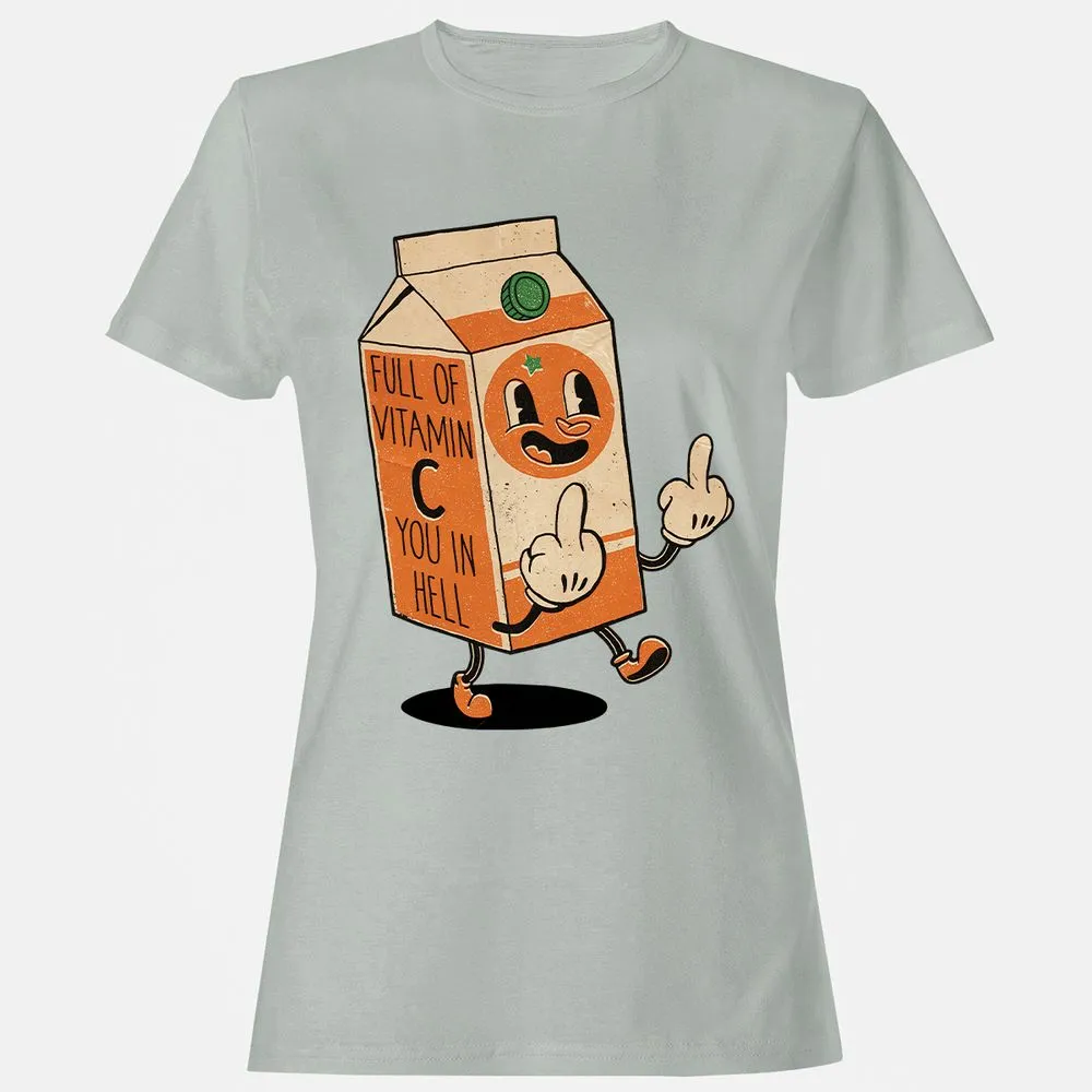 Women's T-Shirt - HJGXE73T - Ash - 2
