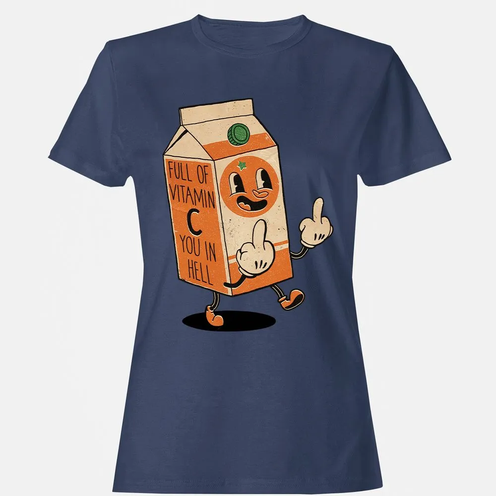 Women's T-Shirt - HJGXE73T - Navy - 10
