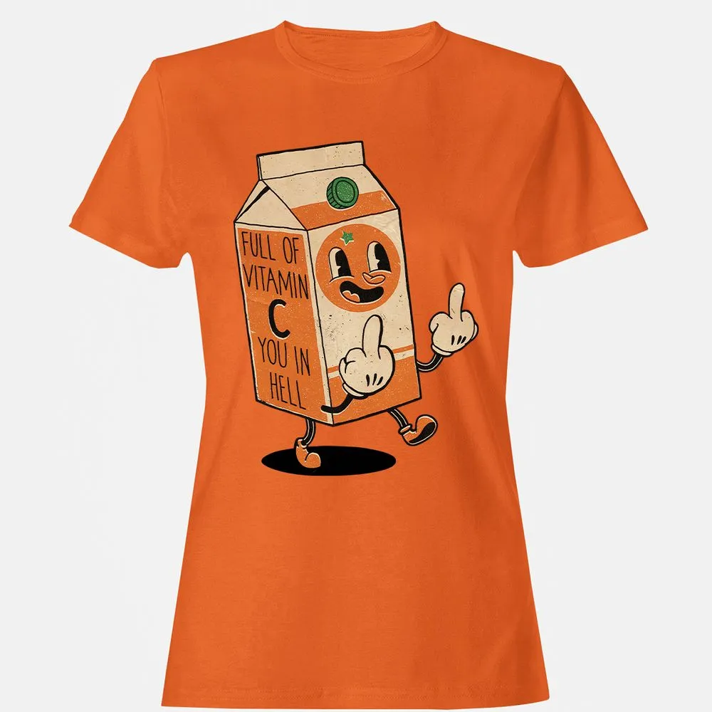 Women's T-Shirt - HJGXE73T - Orange - 11