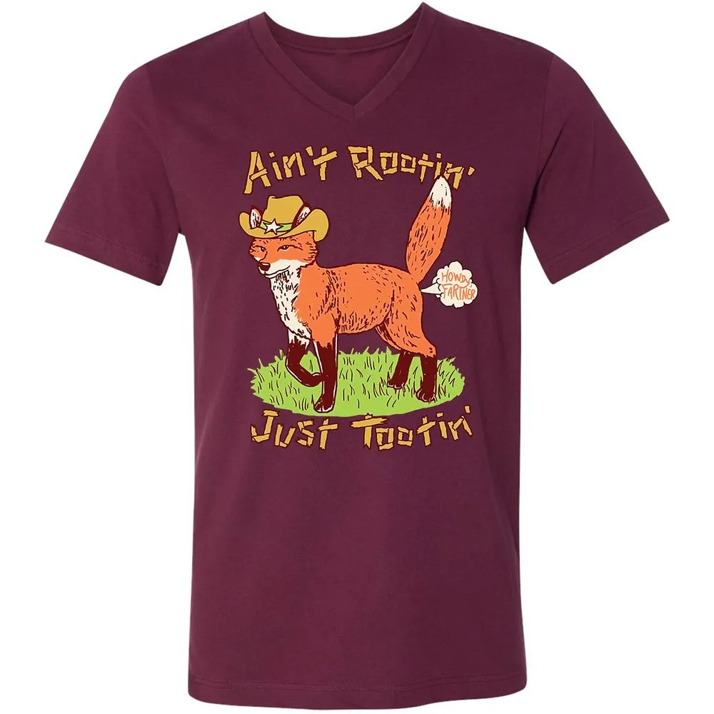 Unisex V-Neck T-Shirt - 1CP2V2A5 - Maroon - 6