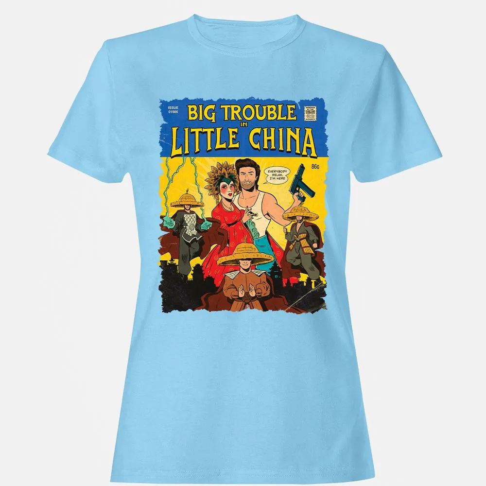 Women's T-Shirt - HUZ89R6X - Light Blue - 8