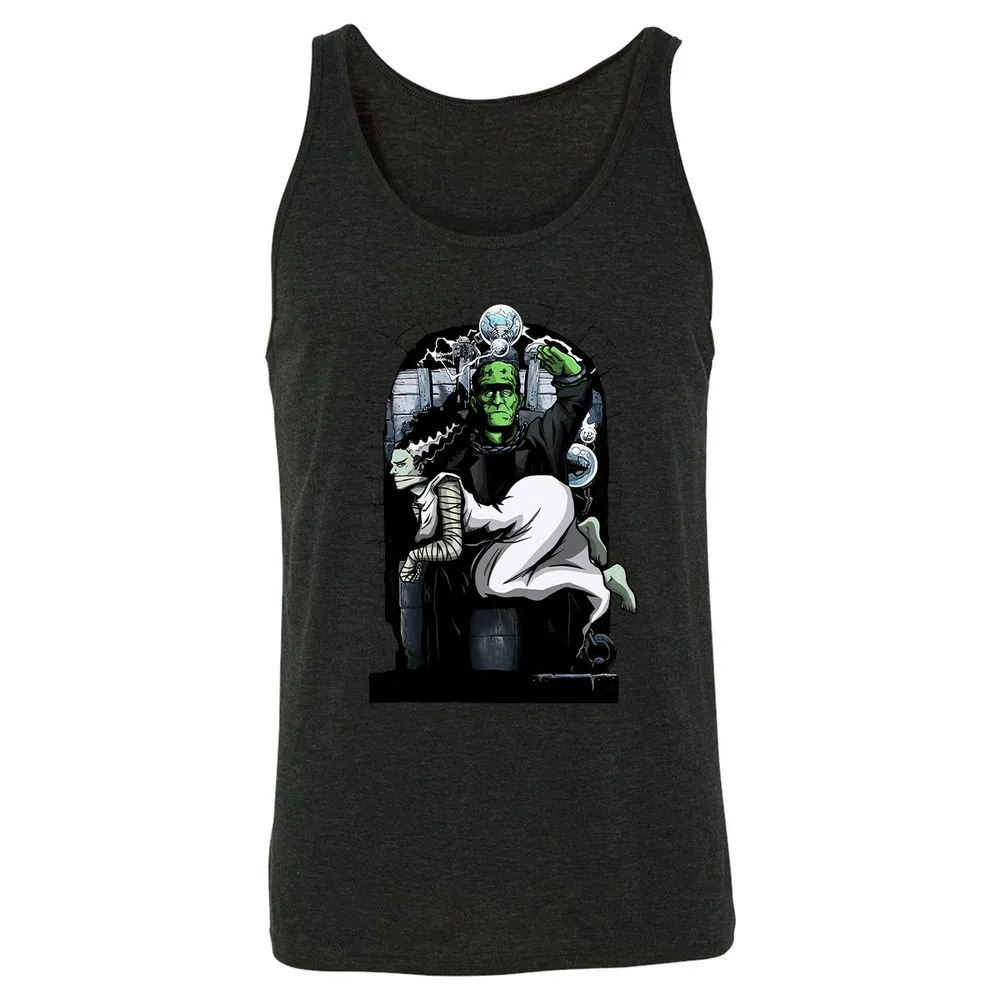 Unisex Jersey Tank - BWQ8RSQ1 - Charcoal Black Triblend - 5