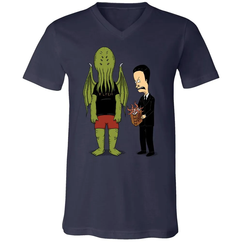 Unisex V-Neck T-Shirt - JPJ7JK7Z - Navy - 9