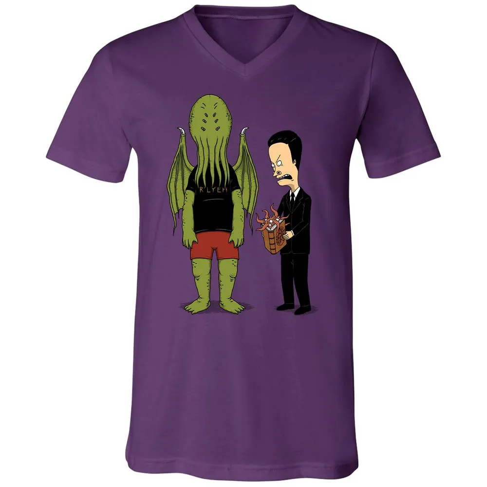 Unisex V-Neck T-Shirt - JPJ7JK7Z - Team Purple - 2