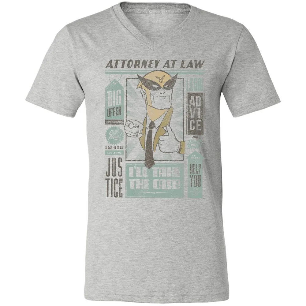 Unisex V-Neck T-Shirt - 7T4FBEZ7 - Athletic Heather - 7