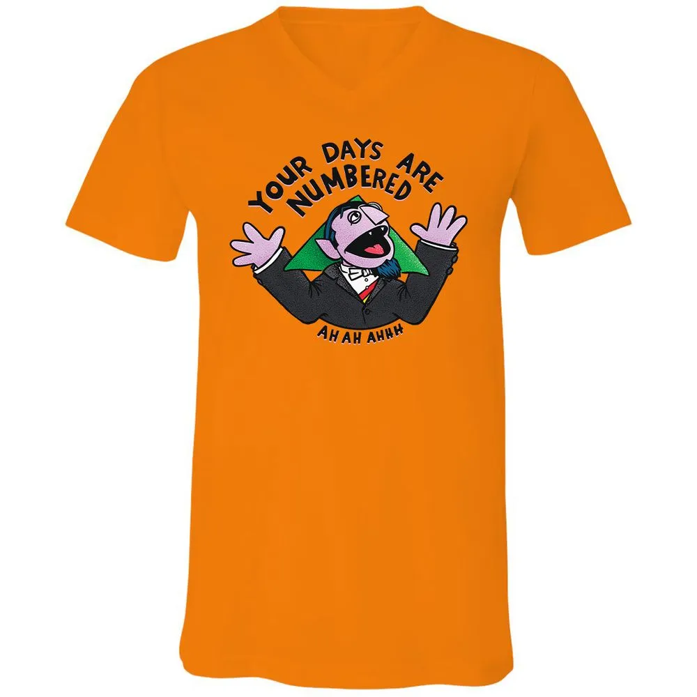 Unisex V-Neck T-Shirt - GC3J2AXV - Orange - 11