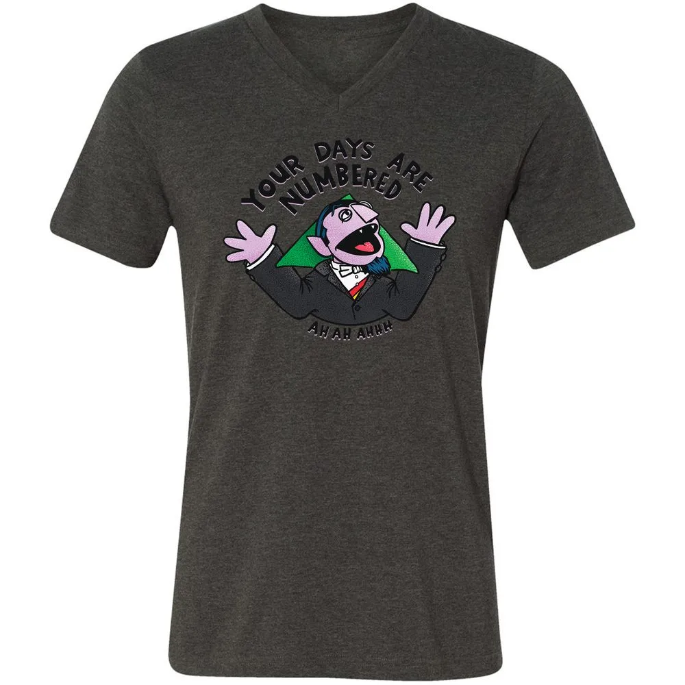 Unisex V-Neck T-Shirt - GC3J2AXV - Dark Grey Heather - 8