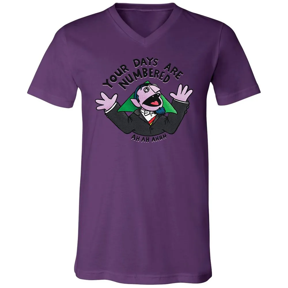 Unisex V-Neck T-Shirt - GC3J2AXV - Team Purple - 2