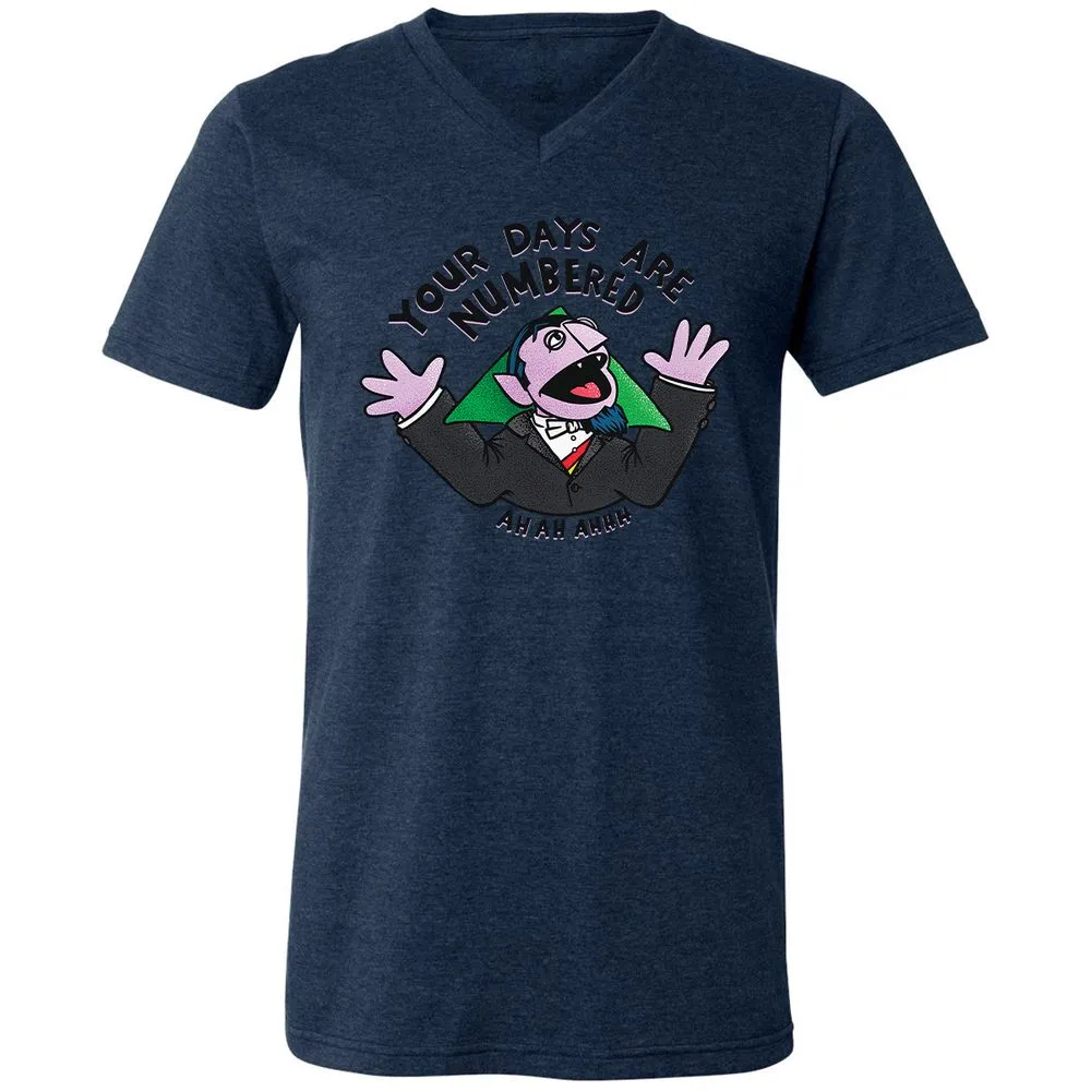 Unisex V-Neck T-Shirt - GC3J2AXV - Heather Navy - 15