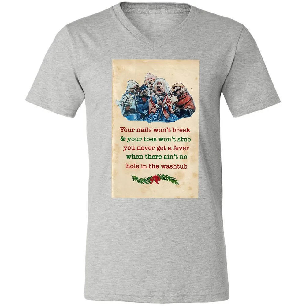 Unisex V-Neck T-Shirt - Y2C1FLXP - Athletic Heather - 7
