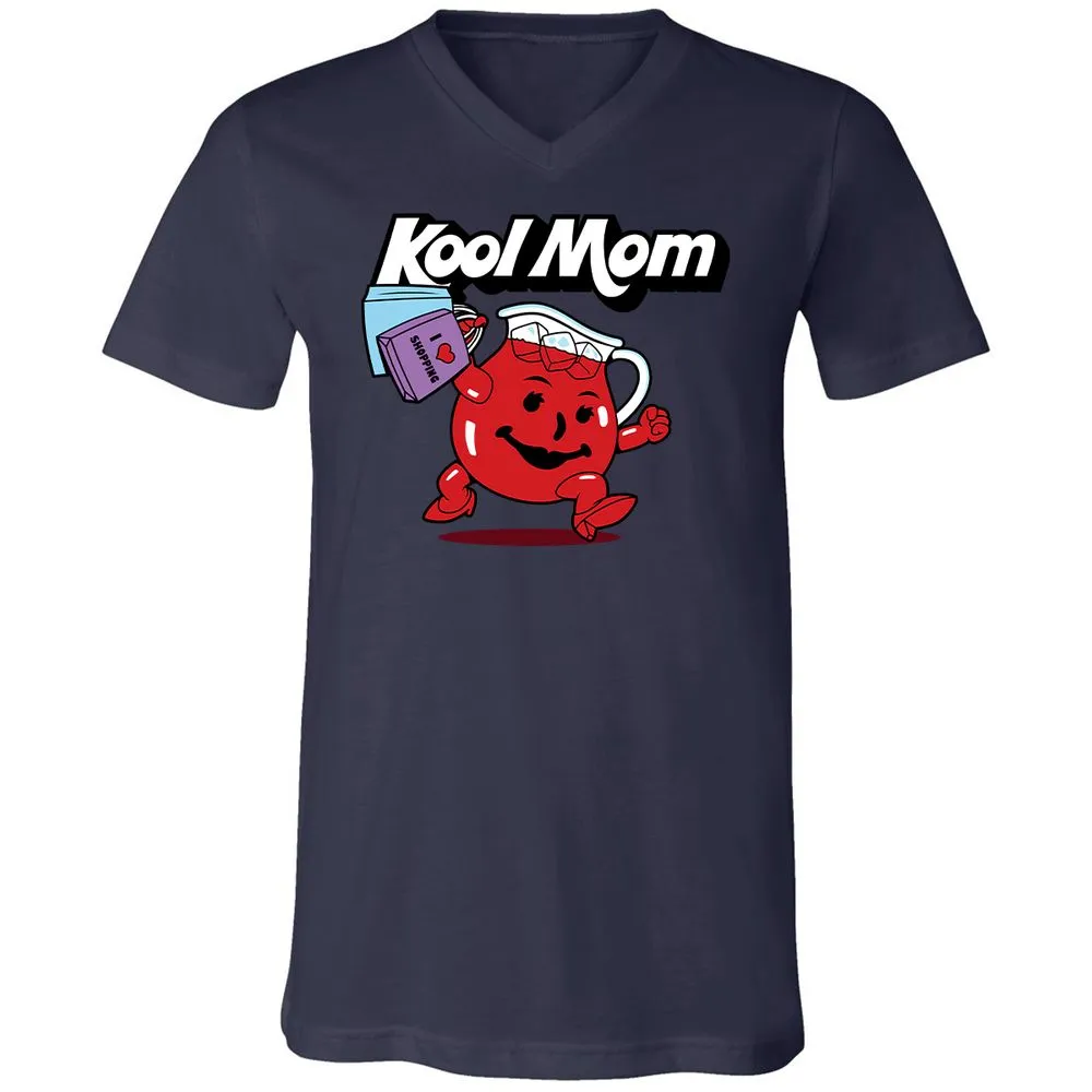 Unisex V-Neck T-Shirt - FGQTAU61 - Navy - 9