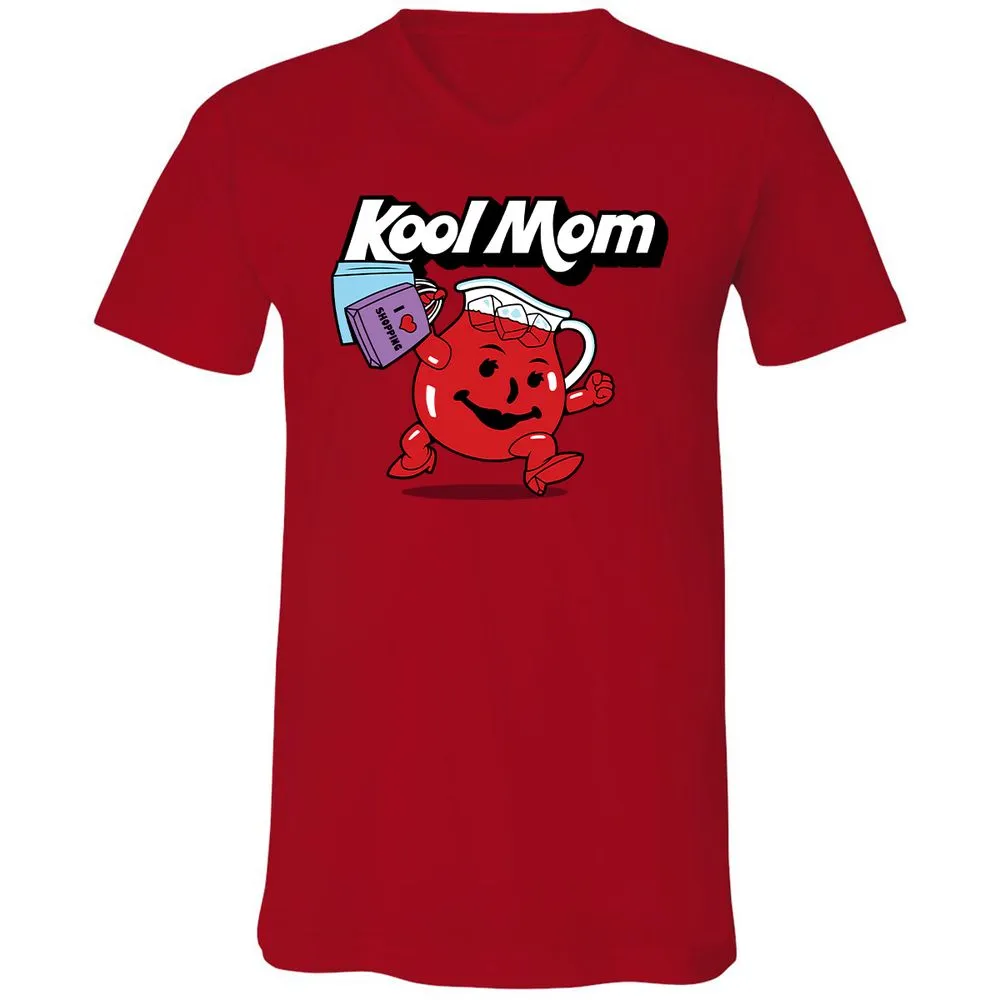 Unisex V-Neck T-Shirt - FGQTAU61 - Red - 3