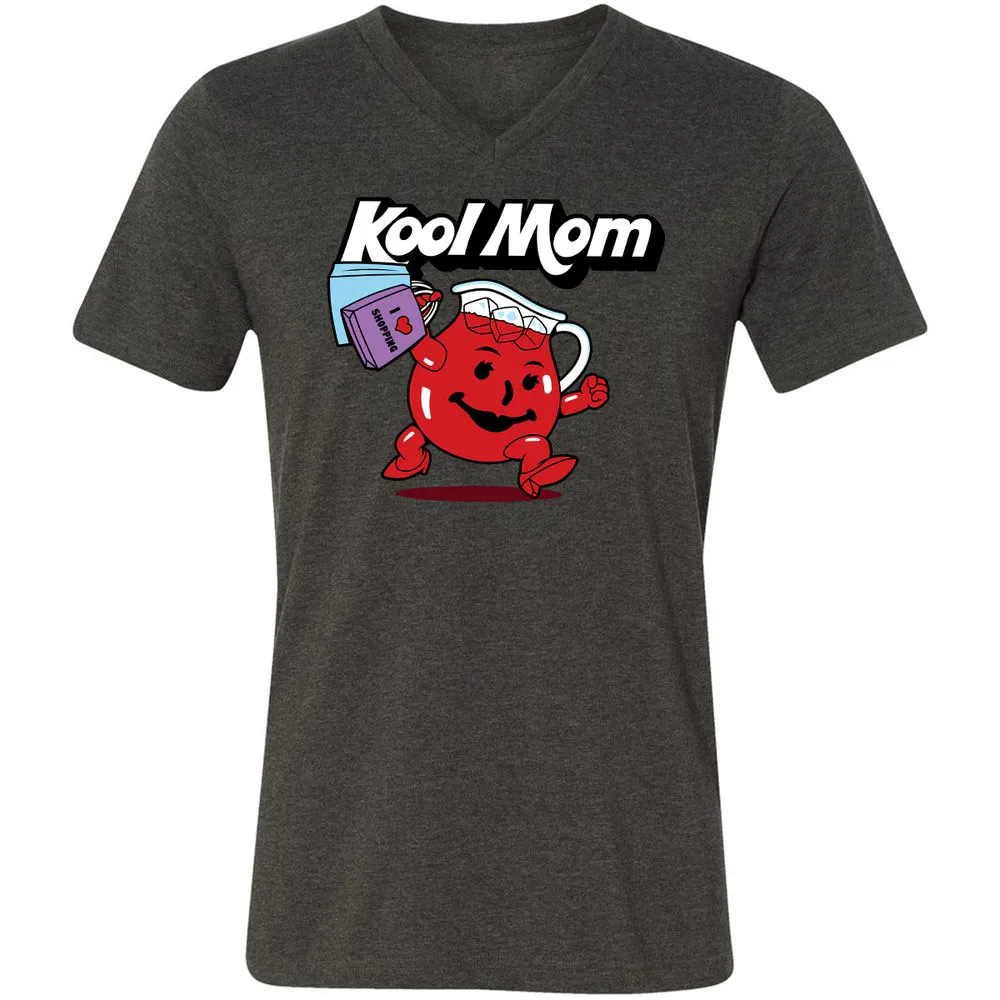 Unisex V-Neck T-Shirt - FGQTAU61 - Dark Grey Heather - 8