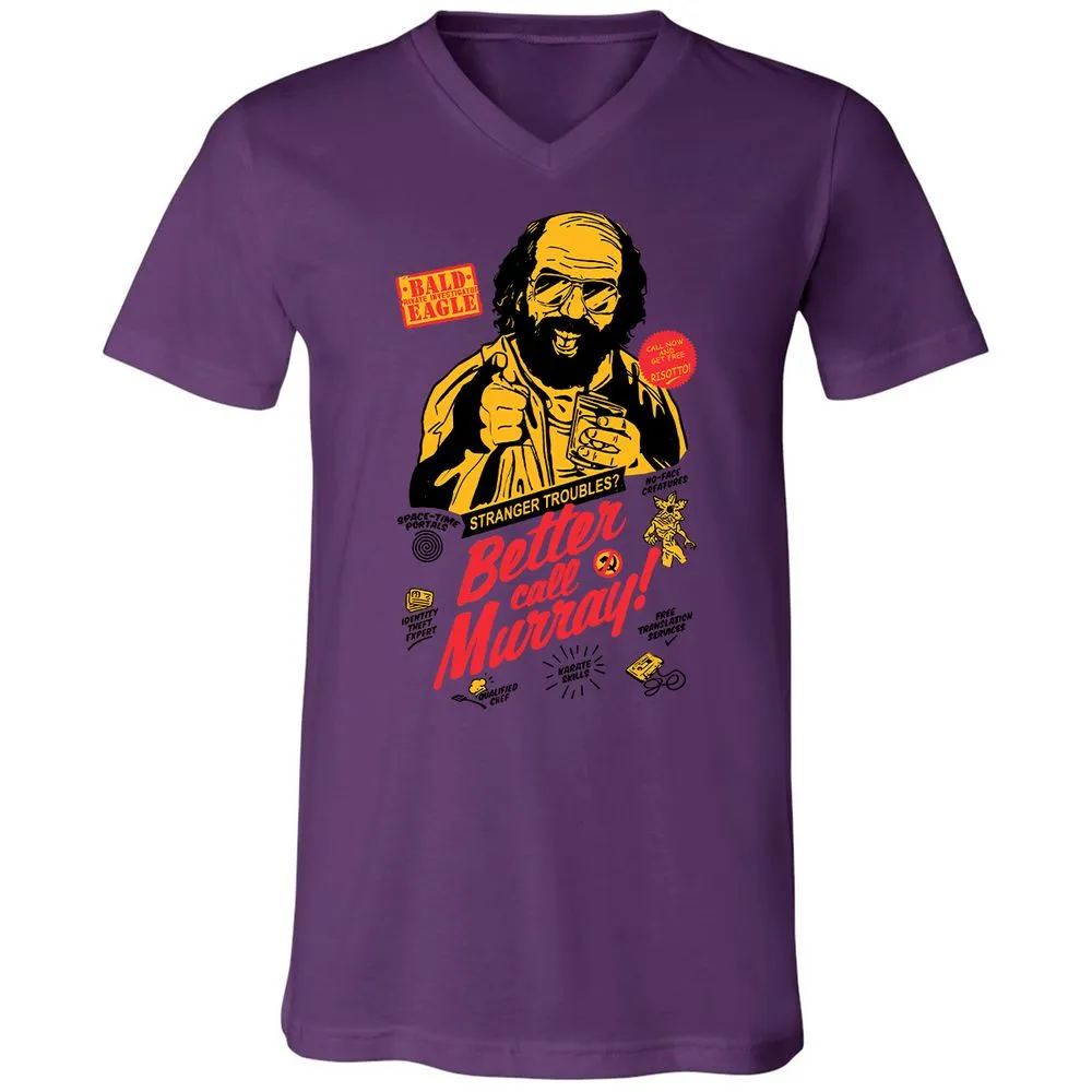 Unisex V-Neck T-Shirt - RRH3Y766 - Team Purple - 2