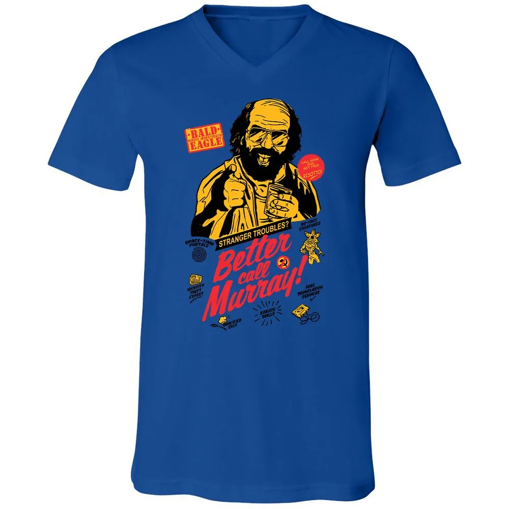 Unisex V-Neck T-Shirt - RRH3Y766 - True Royal - 4