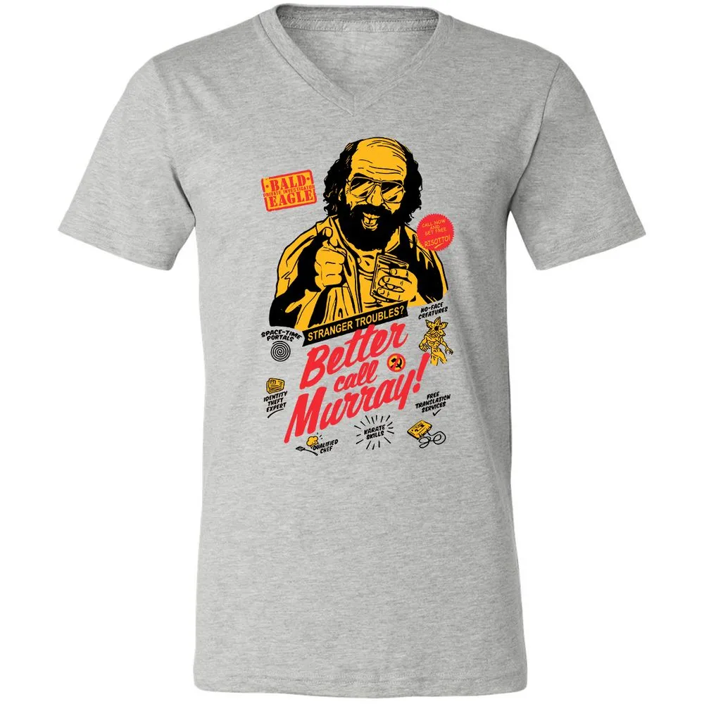 Unisex V-Neck T-Shirt - RRH3Y766 - Athletic Heather - 7