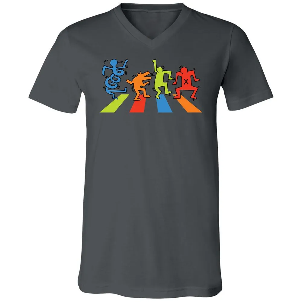 Unisex V-Neck T-Shirt - D3NVX7Z6 - Asphalt - 12