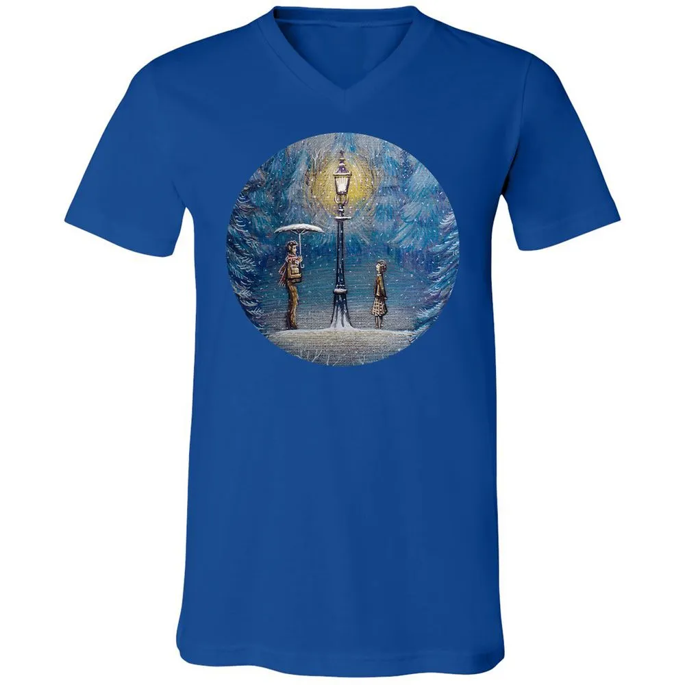 Unisex V-Neck T-Shirt - SWF6ENT3 - True Royal - 4