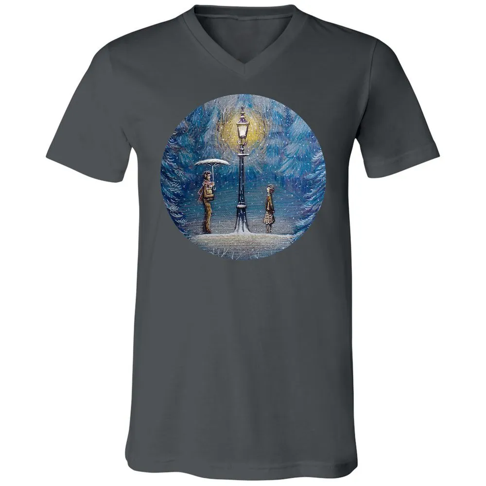 Unisex V-Neck T-Shirt - SWF6ENT3 - Asphalt - 12