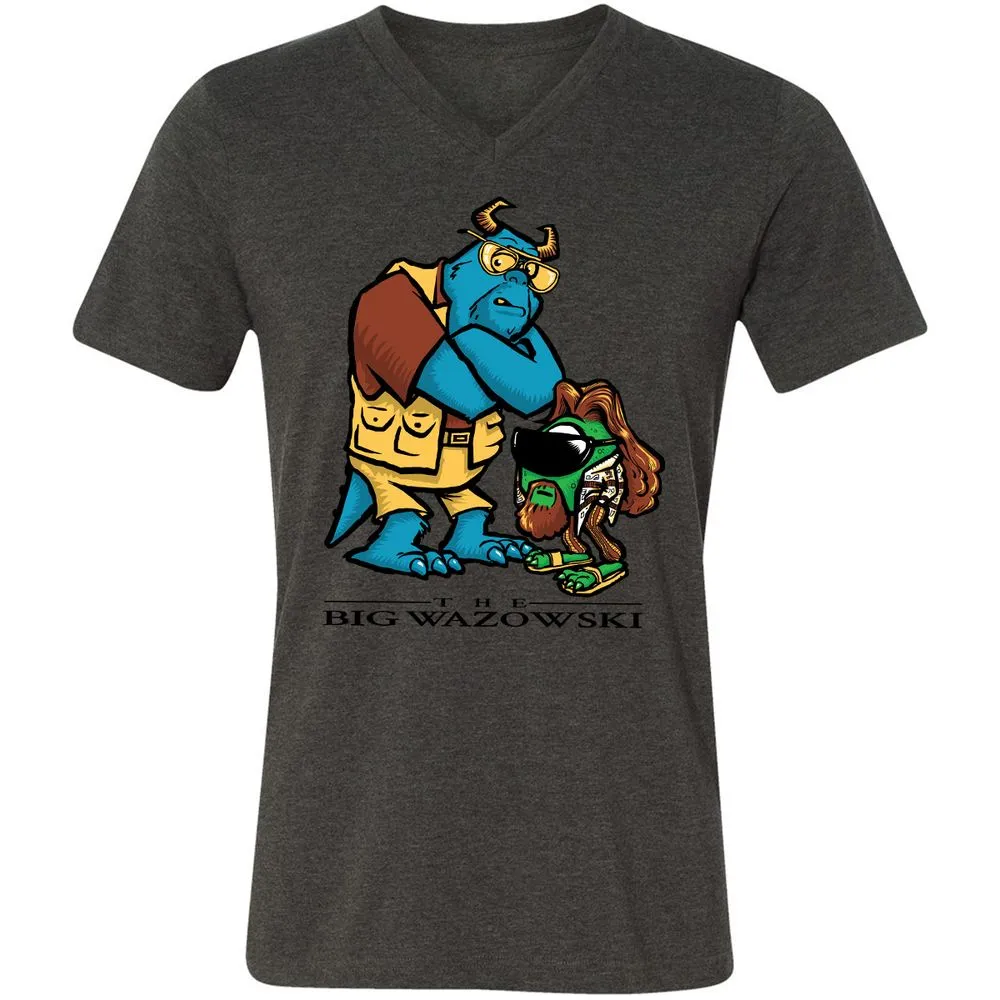 Unisex V-Neck T-Shirt - MWK2U7AQ - Dark Grey Heather - 8