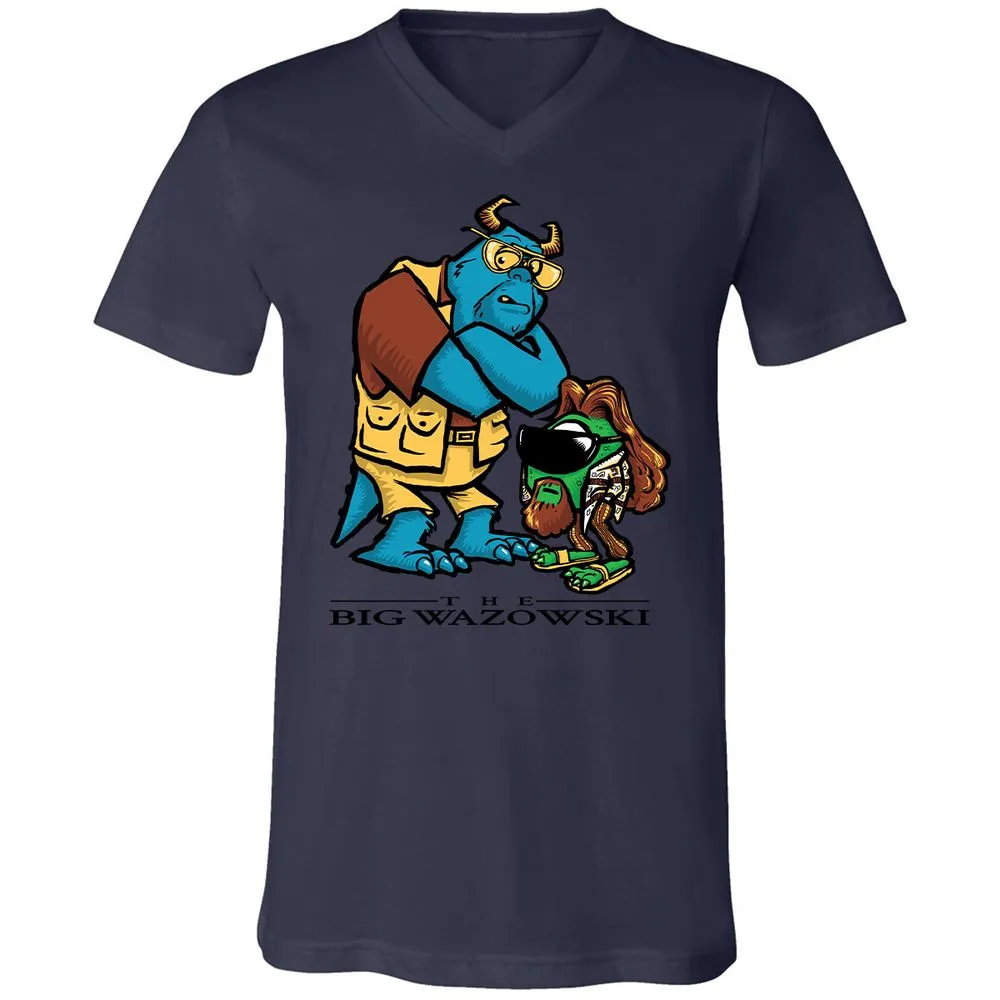 Unisex V-Neck T-Shirt - MWK2U7AQ - Navy - 9