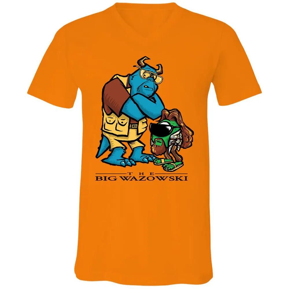 Unisex V-Neck T-Shirt - MWK2U7AQ - Orange - 11