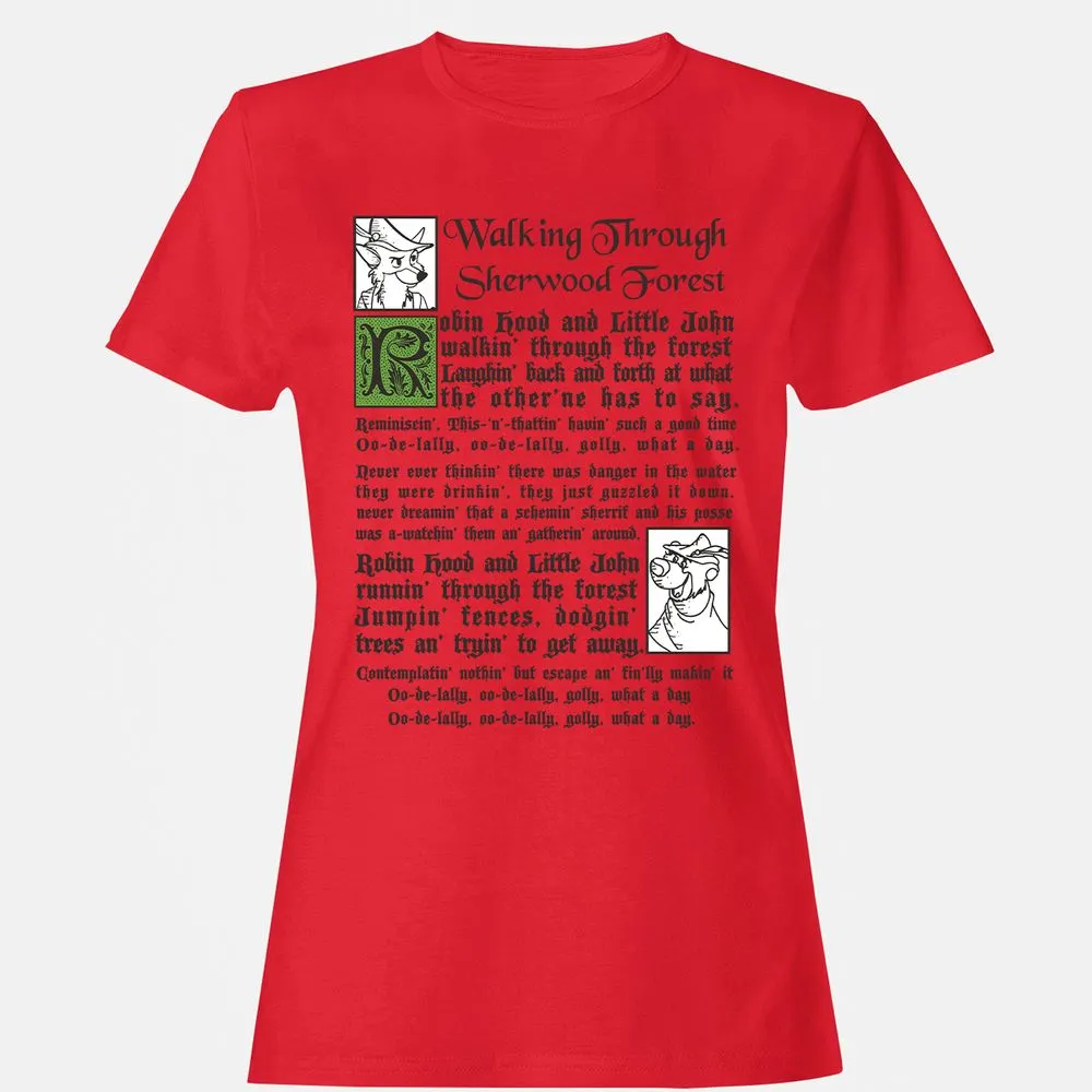 Women's T-Shirt - WWVJZNJY - Red - 13