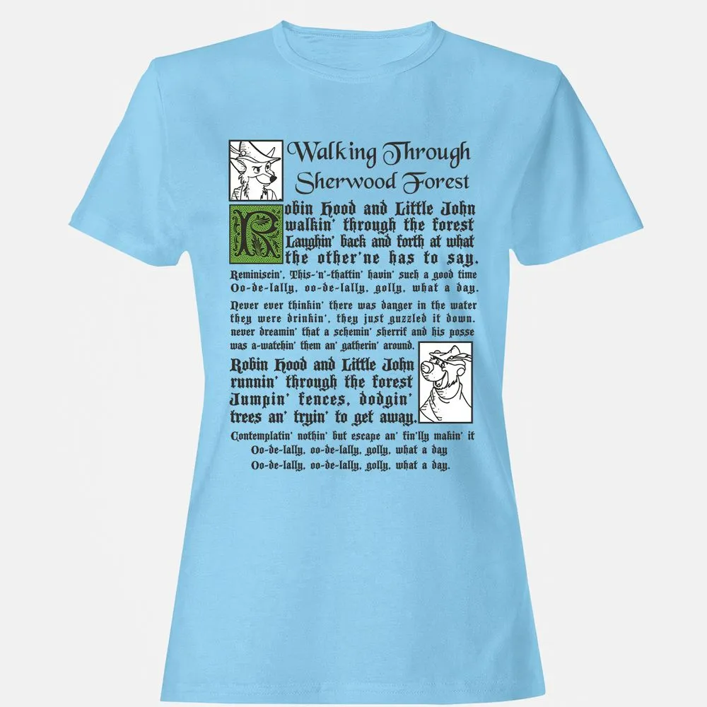 Women's T-Shirt - WWVJZNJY - Light Blue - 8