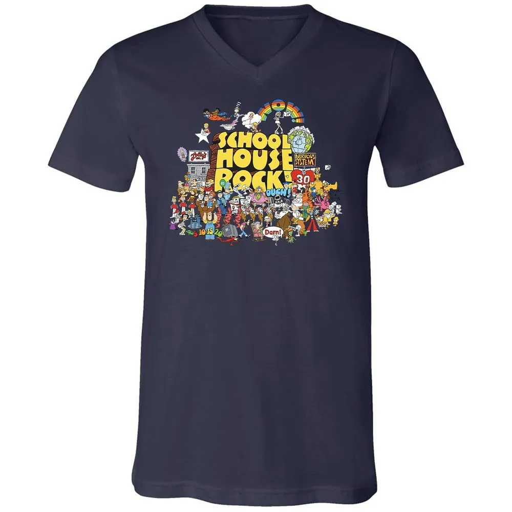 Unisex V-Neck T-Shirt - 9JCS4MXS - Navy - 9