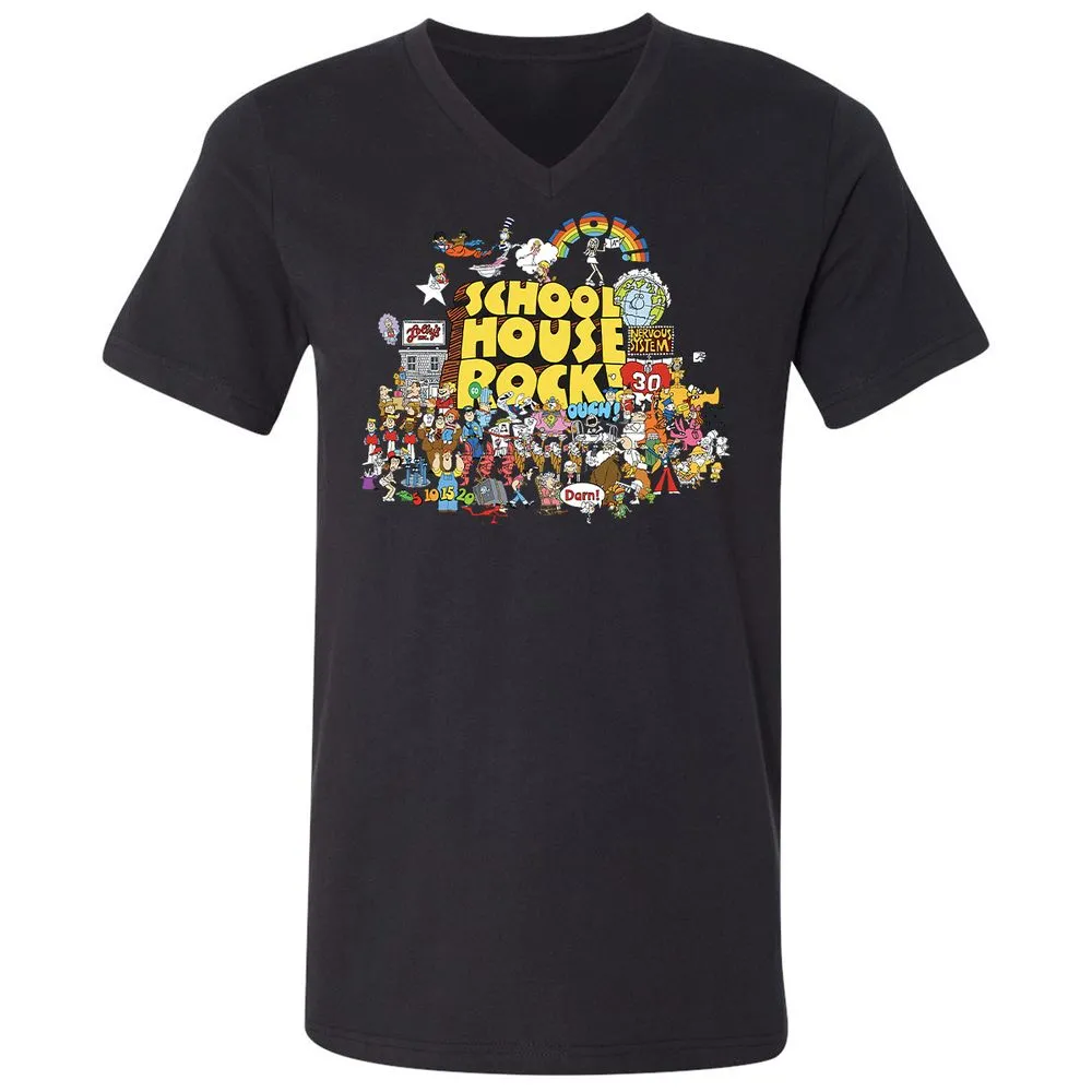 Unisex V-Neck T-Shirt - 9JCS4MXS - Black - 16