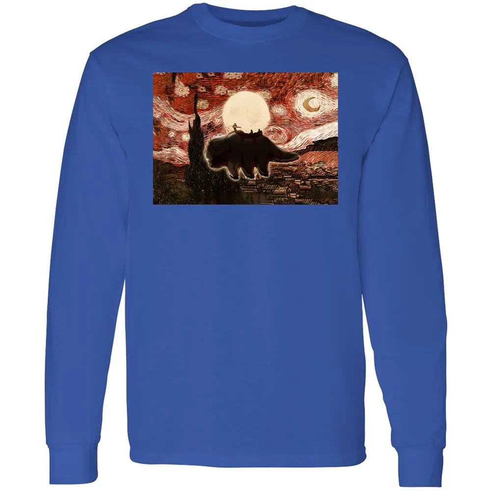 Long Sleeve T-Shirt - ZGB5KKC9 - Royal - 4