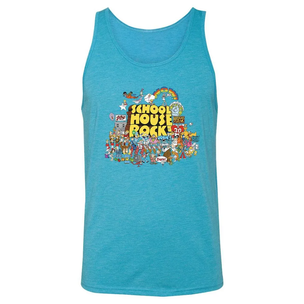 Unisex Jersey Tank - RCNA9TL3 - Aqua Triblend - 3