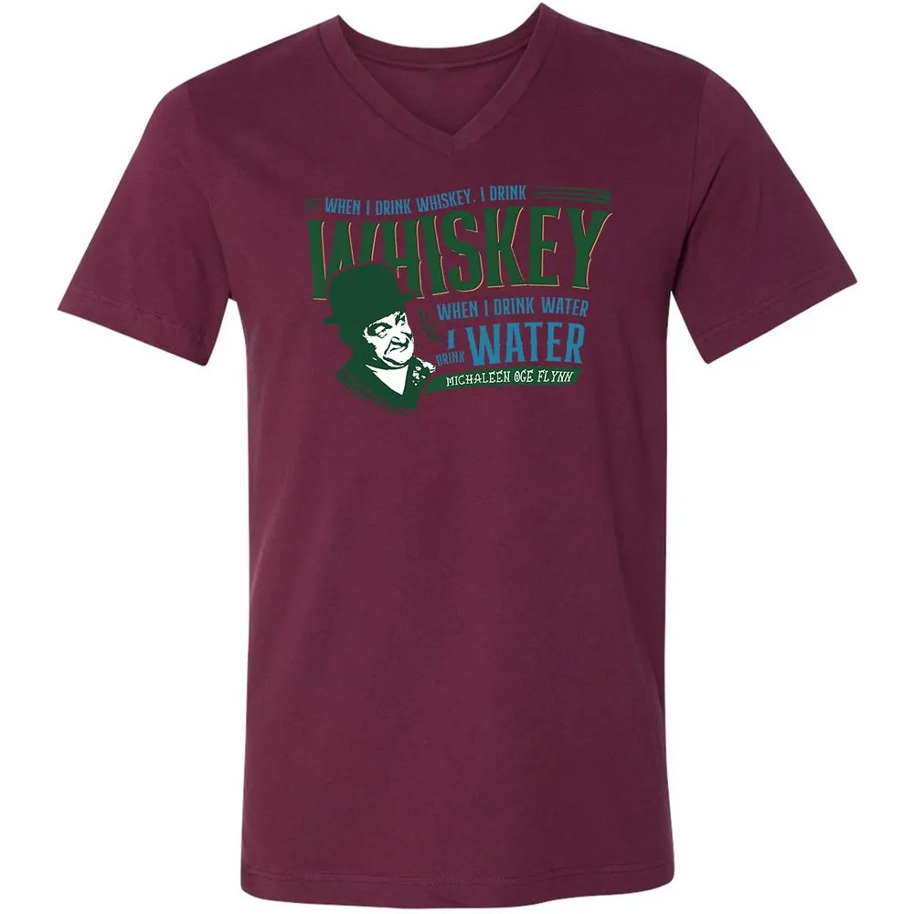 Unisex V-Neck T-Shirt - 3GAGTGXW - Maroon - 6