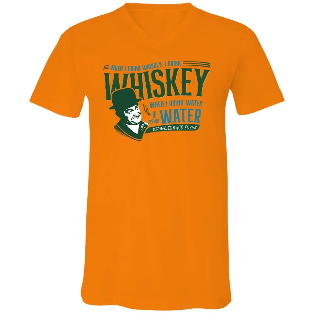 Unisex V-Neck T-Shirt - 3GAGTGXW - Orange - 11