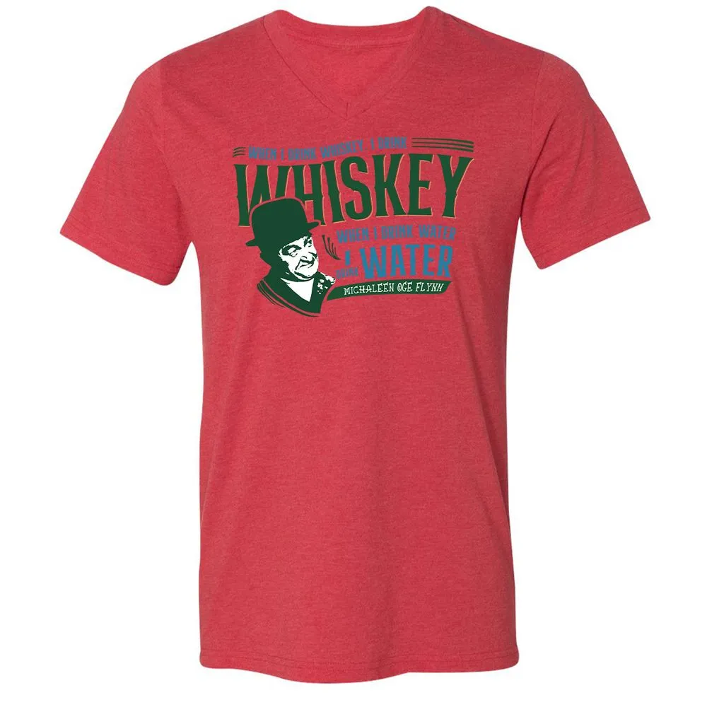 Unisex V-Neck T-Shirt - 3GAGTGXW - Heather Red - 5