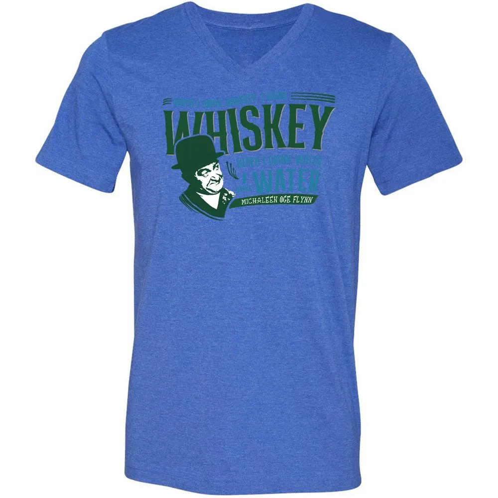 Unisex V-Neck T-Shirt - 3GAGTGXW - Heather True Royal - 14