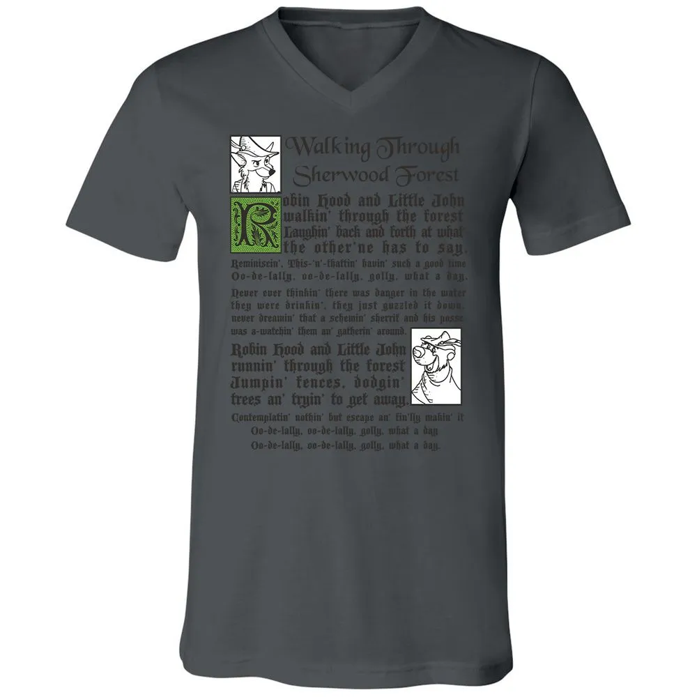 Unisex V-Neck T-Shirt - A6LYJTGA - Asphalt - 12