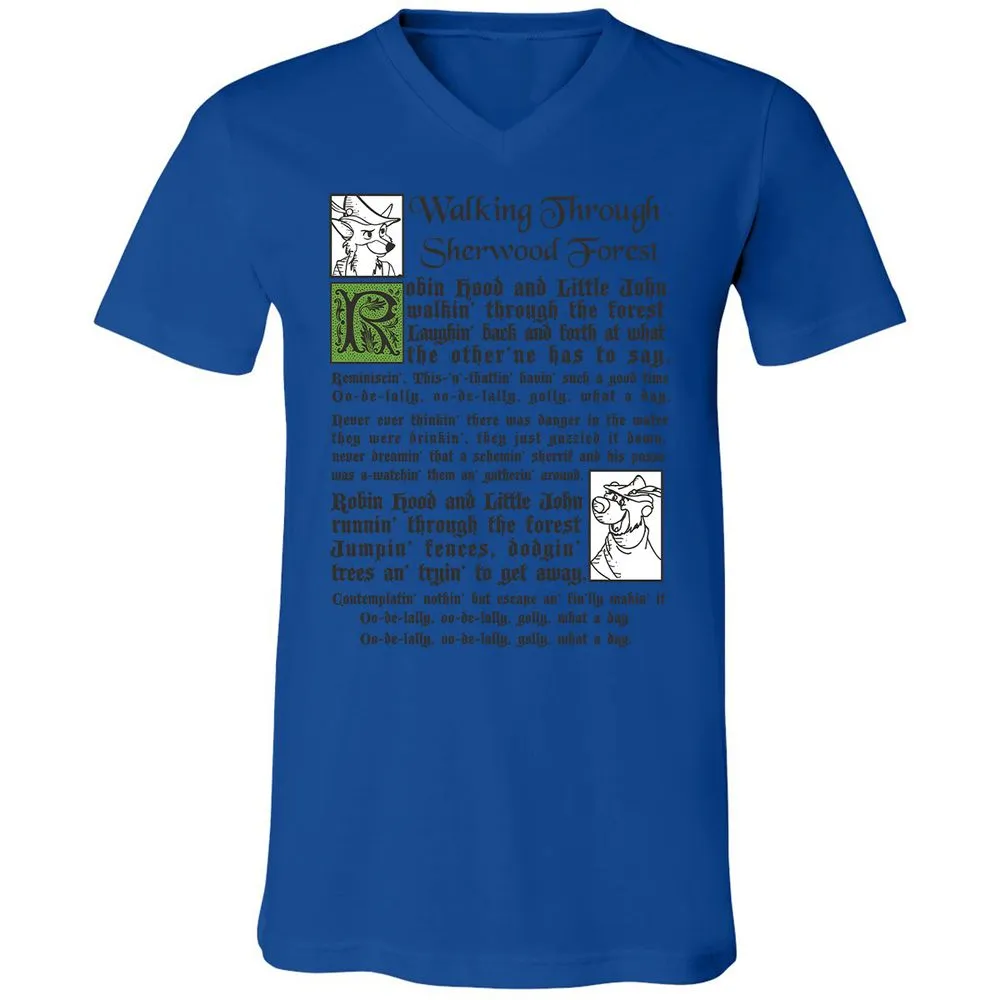 Unisex V-Neck T-Shirt - A6LYJTGA - True Royal - 4