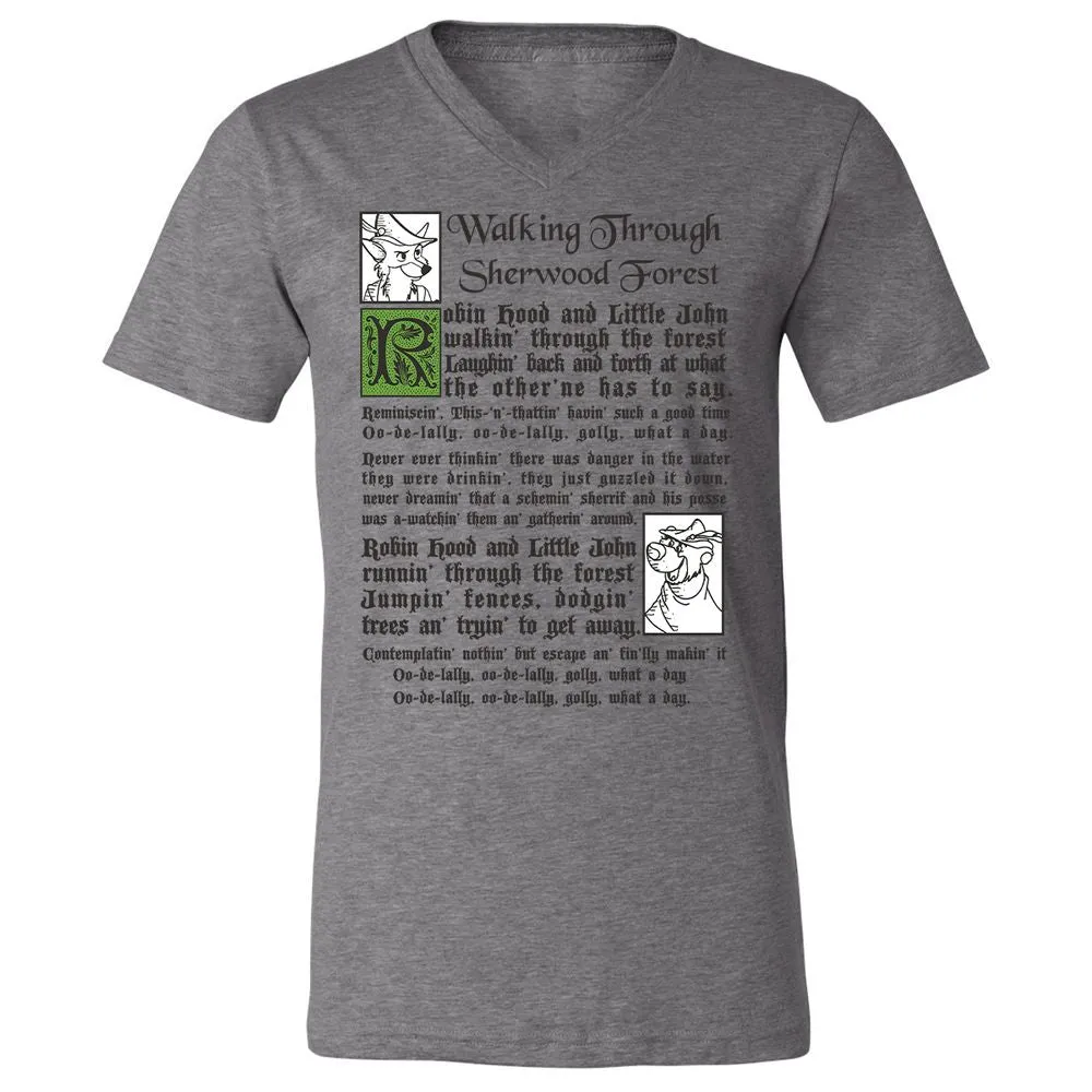 Unisex V-Neck T-Shirt - A6LYJTGA - Deep Heather - 13