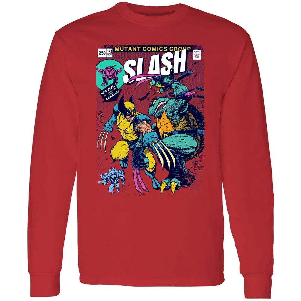 Long Sleeve T-Shirt - 43VRKSCS - Red - 14